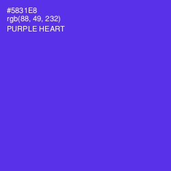 #5831E8 - Purple Heart Color Image