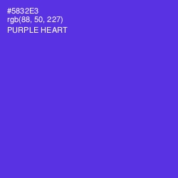#5832E3 - Purple Heart Color Image