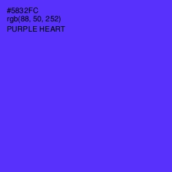 #5832FC - Purple Heart Color Image