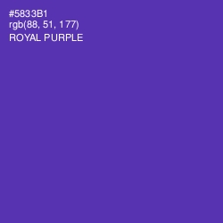 #5833B1 - Royal Purple Color Image