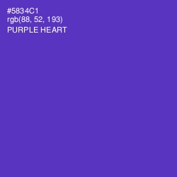 #5834C1 - Purple Heart Color Image