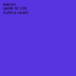 #5834E1 - Purple Heart Color Image