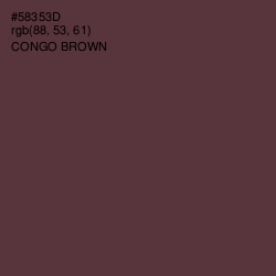 #58353D - Congo Brown Color Image