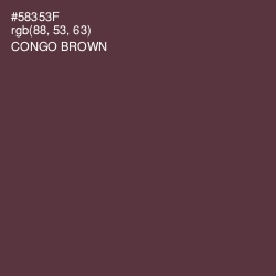 #58353F - Congo Brown Color Image