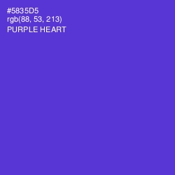 #5835D5 - Purple Heart Color Image