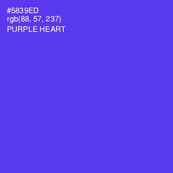 #5839ED - Purple Heart Color Image