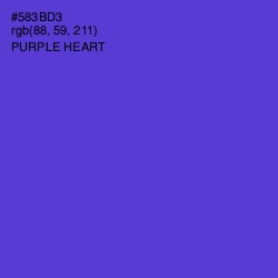 #583BD3 - Purple Heart Color Image