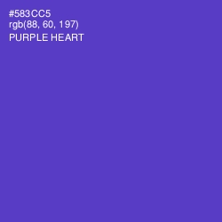 #583CC5 - Purple Heart Color Image