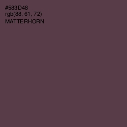 #583D48 - Matterhorn Color Image