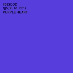 #583DDD - Purple Heart Color Image