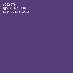 #583E78 - Honey Flower Color Image