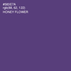 #583E7A - Honey Flower Color Image