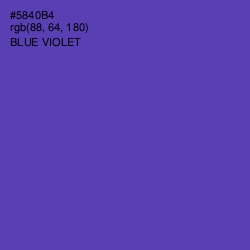 #5840B4 - Blue Violet Color Image