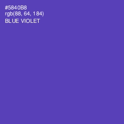 #5840B8 - Blue Violet Color Image