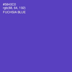 #5840C0 - Fuchsia Blue Color Image