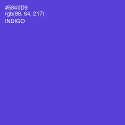 #5840D9 - Indigo Color Image