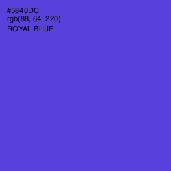 #5840DC - Royal Blue Color Image