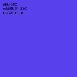 #5840EC - Royal Blue Color Image