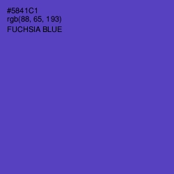 #5841C1 - Fuchsia Blue Color Image