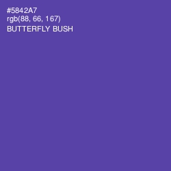 #5842A7 - Butterfly Bush Color Image