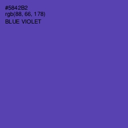 #5842B2 - Blue Violet Color Image