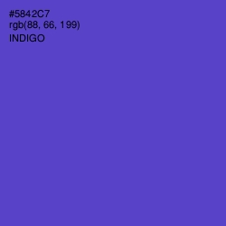 #5842C7 - Indigo Color Image