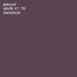 #58434F - Emperor Color Image