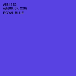 #5843E2 - Royal Blue Color Image