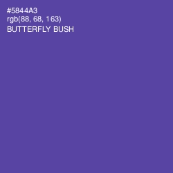 #5844A3 - Butterfly Bush Color Image