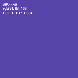 #5844A8 - Butterfly Bush Color Image