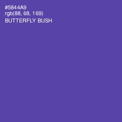 #5844A9 - Butterfly Bush Color Image