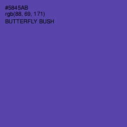 #5845AB - Butterfly Bush Color Image