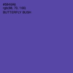 #5846A6 - Butterfly Bush Color Image