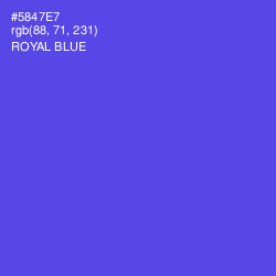 #5847E7 - Royal Blue Color Image