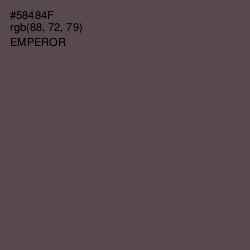 #58484F - Emperor Color Image