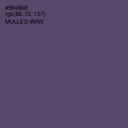 #58486B - Mulled Wine Color Image