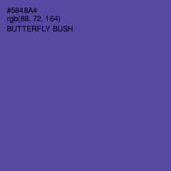 #5848A4 - Butterfly Bush Color Image