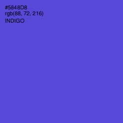 #5848D8 - Indigo Color Image