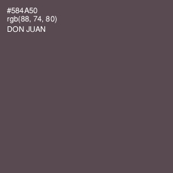 #584A50 - Don Juan Color Image