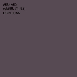 #584A52 - Don Juan Color Image