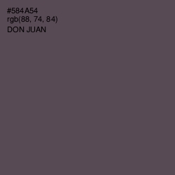 #584A54 - Don Juan Color Image