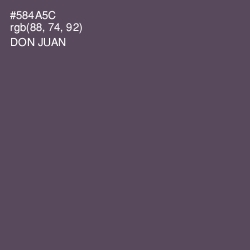 #584A5C - Don Juan Color Image