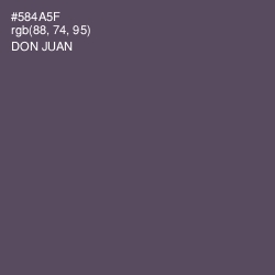 #584A5F - Don Juan Color Image