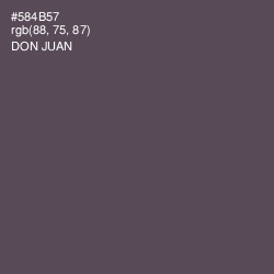 #584B57 - Don Juan Color Image