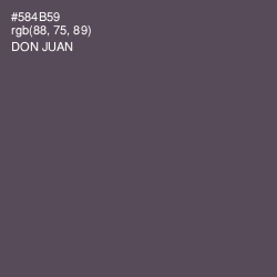 #584B59 - Don Juan Color Image