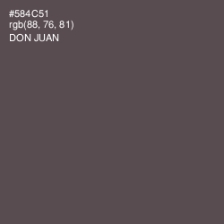 #584C51 - Don Juan Color Image