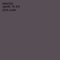 #584E55 - Don Juan Color Image