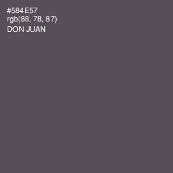 #584E57 - Don Juan Color Image