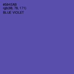 #584EAB - Blue Violet Color Image