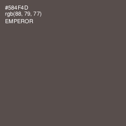 #584F4D - Emperor Color Image